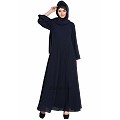 Umbrella cut abaya- Navy Blue Umbrella cut abaya- Navy Blue